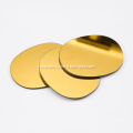 Gold Round Flat Mirror